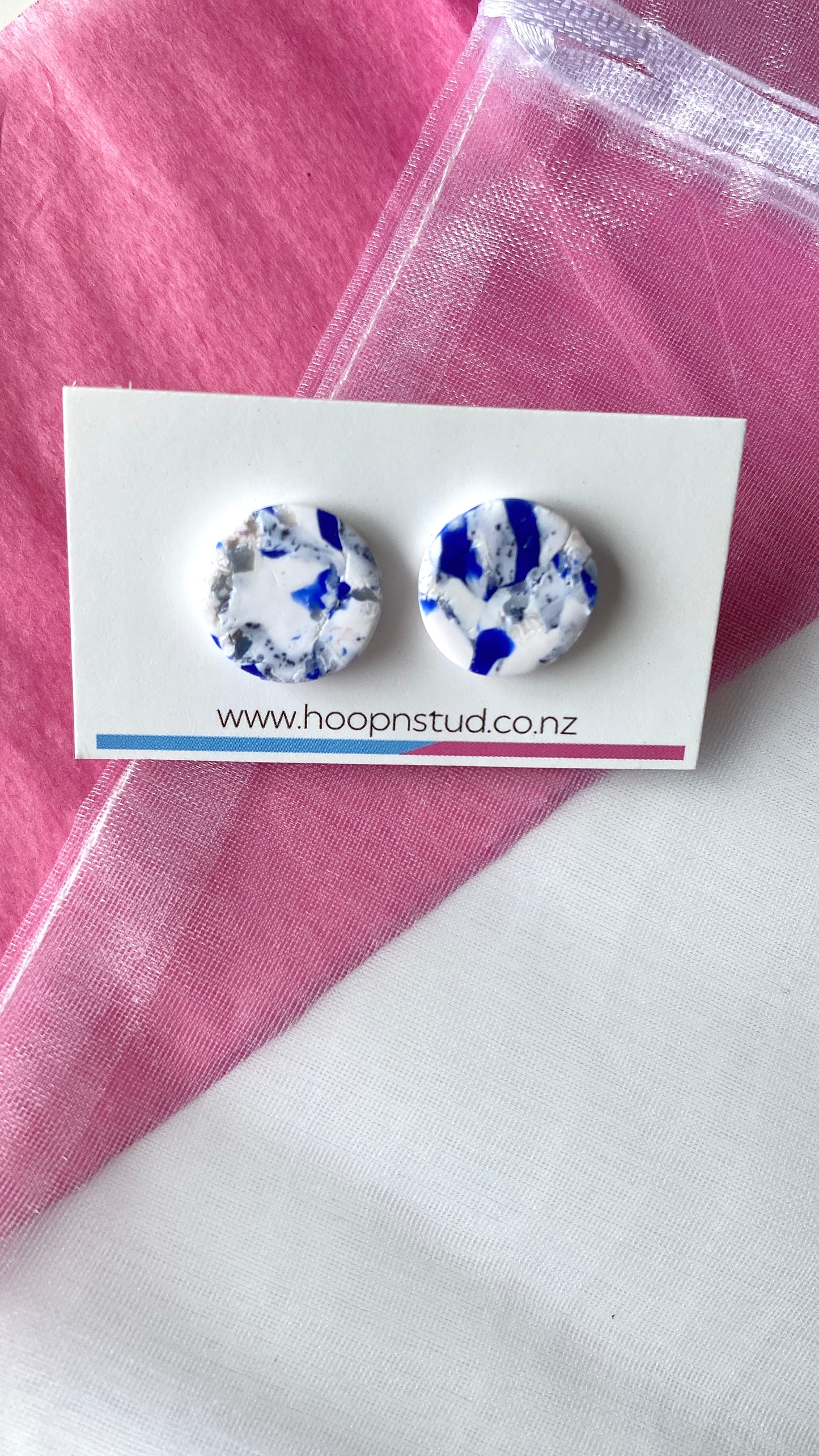 Blue stone earrings