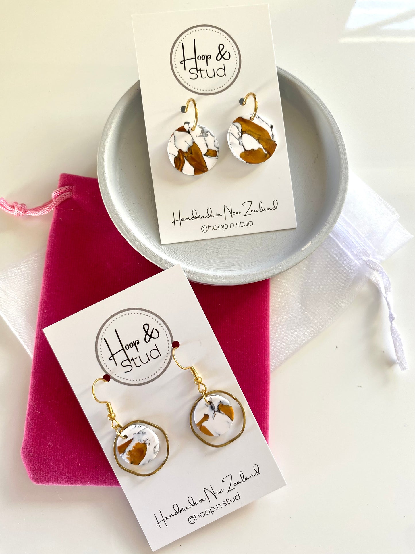 Petite gold dangles
