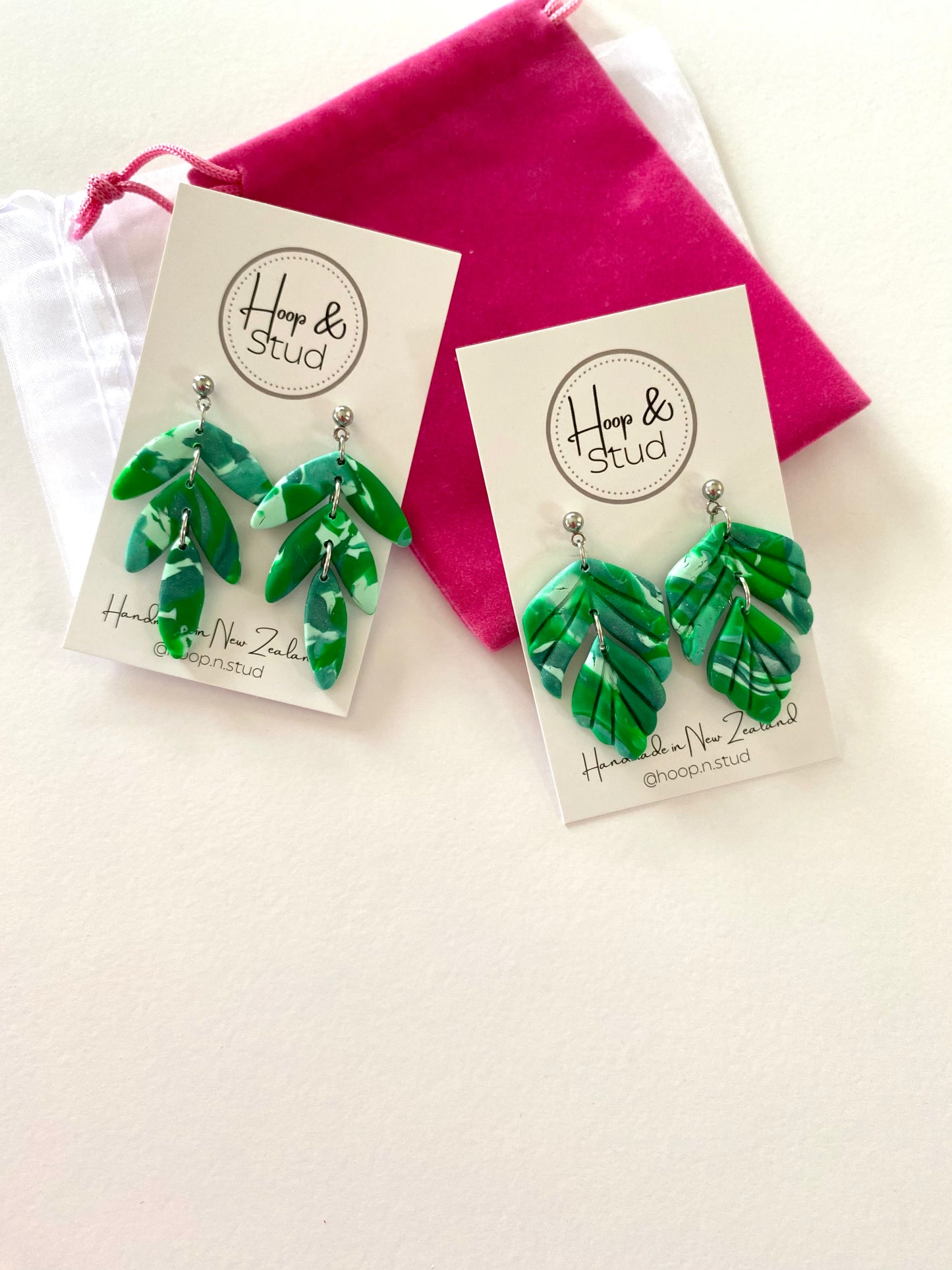 Leaf petal earrings