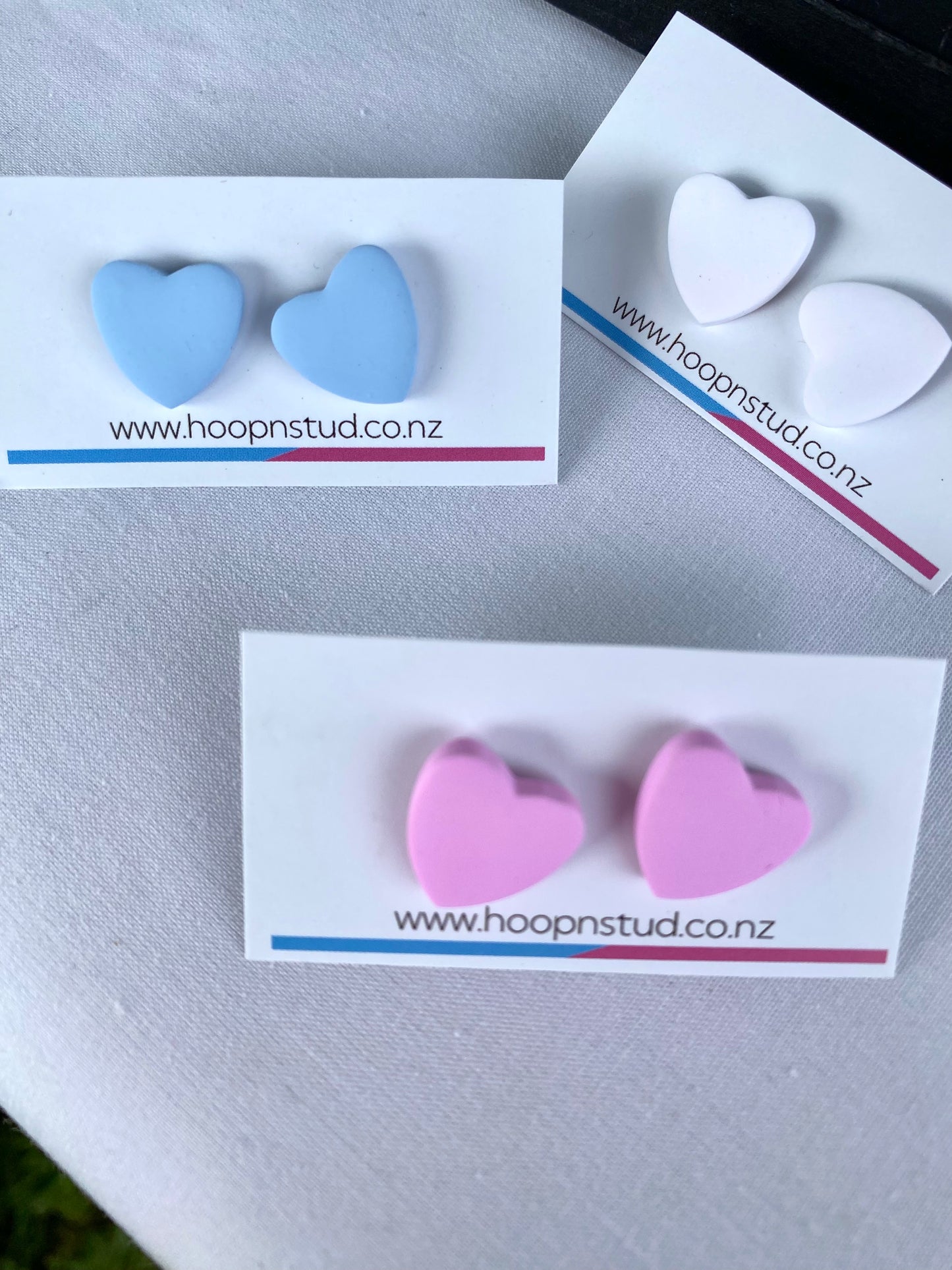 Heart studs