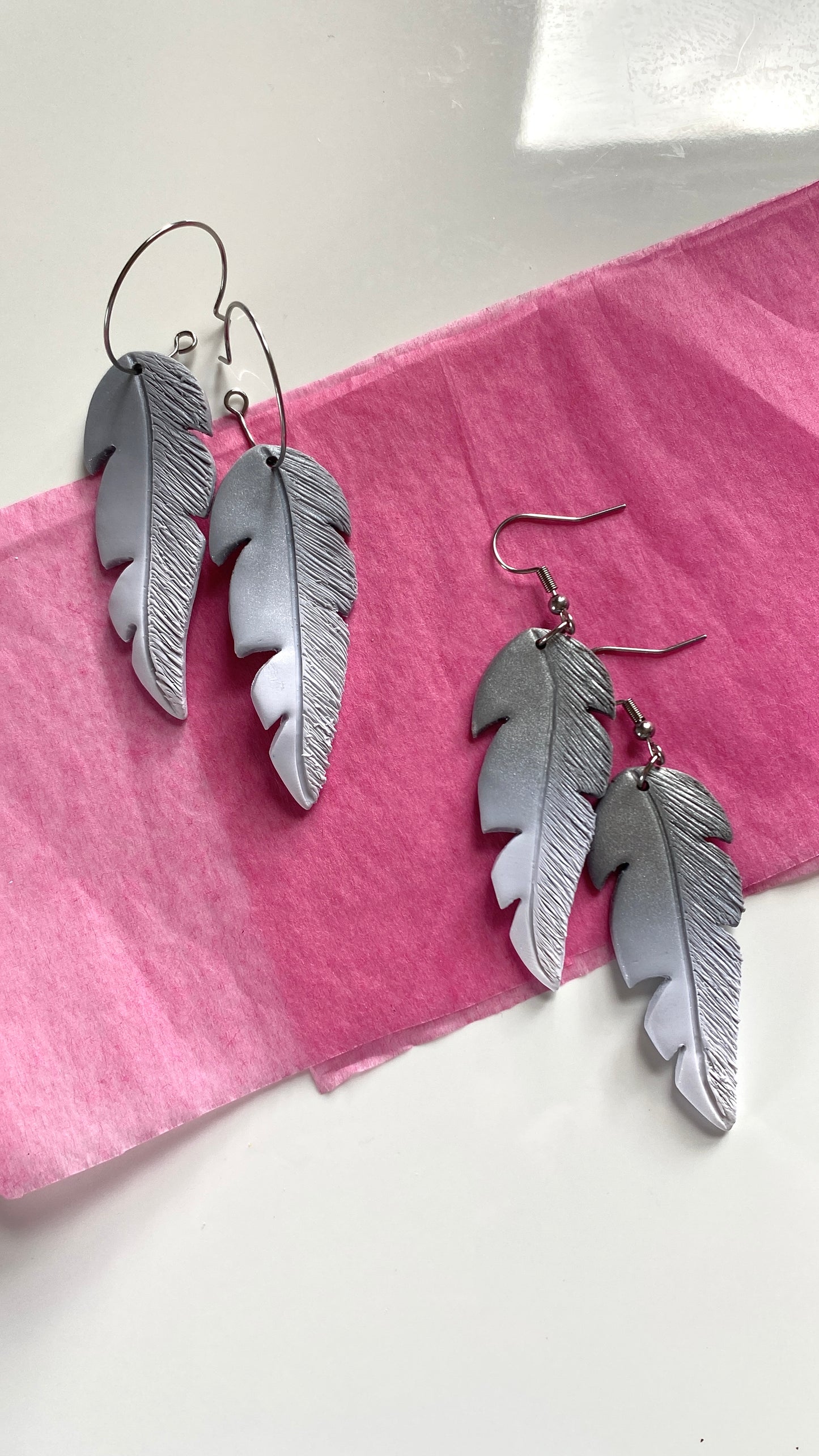 Feather earrings