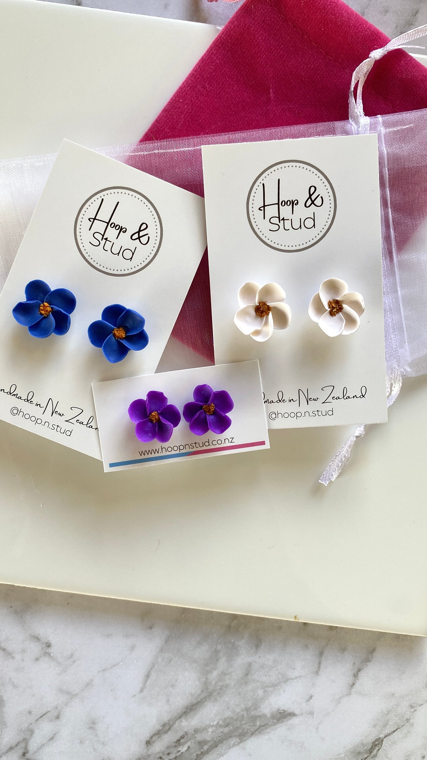 Five petal studs