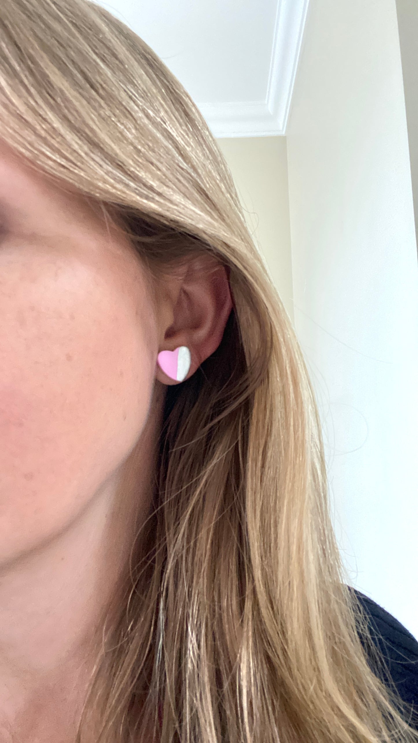 Heart studs