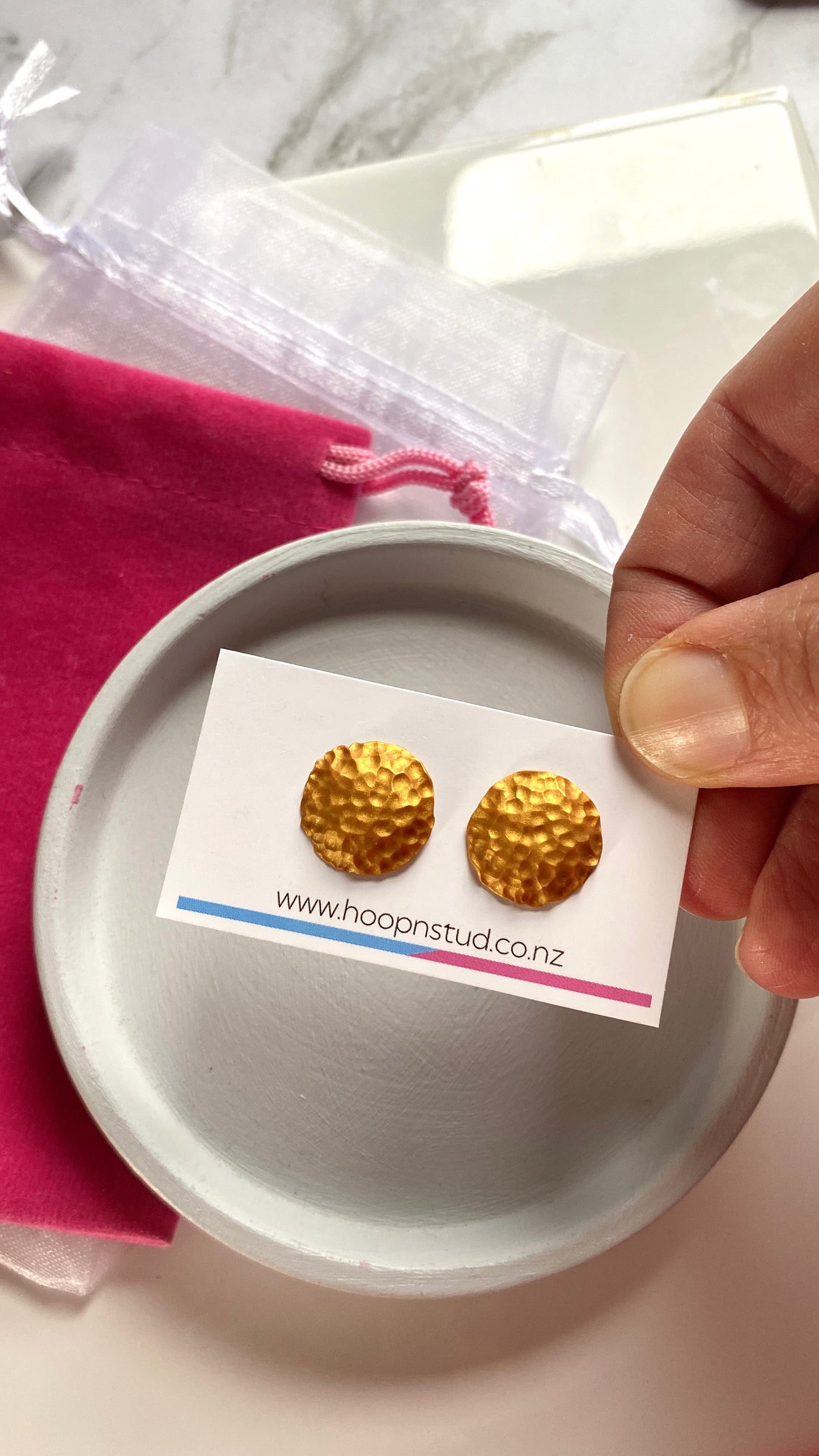 Golden studs