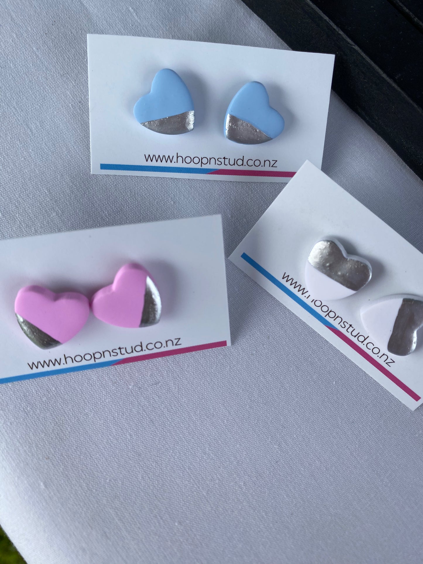 Heart studs