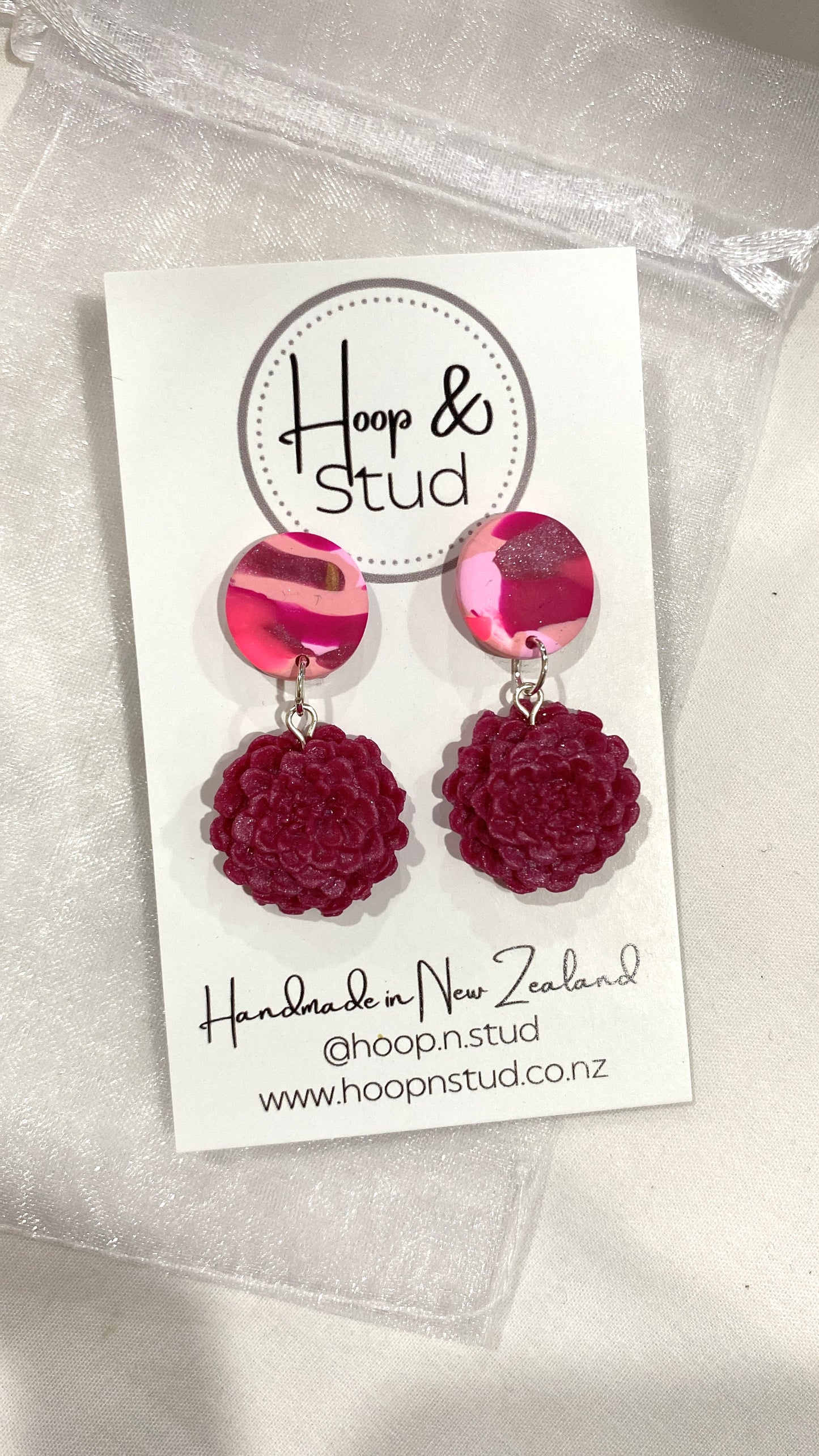 Floral drop earrings