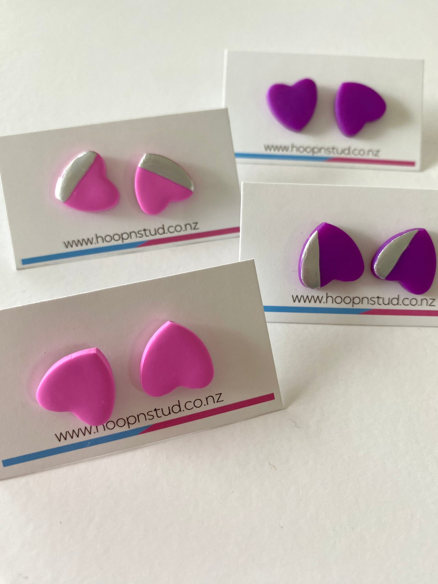 Heart studs