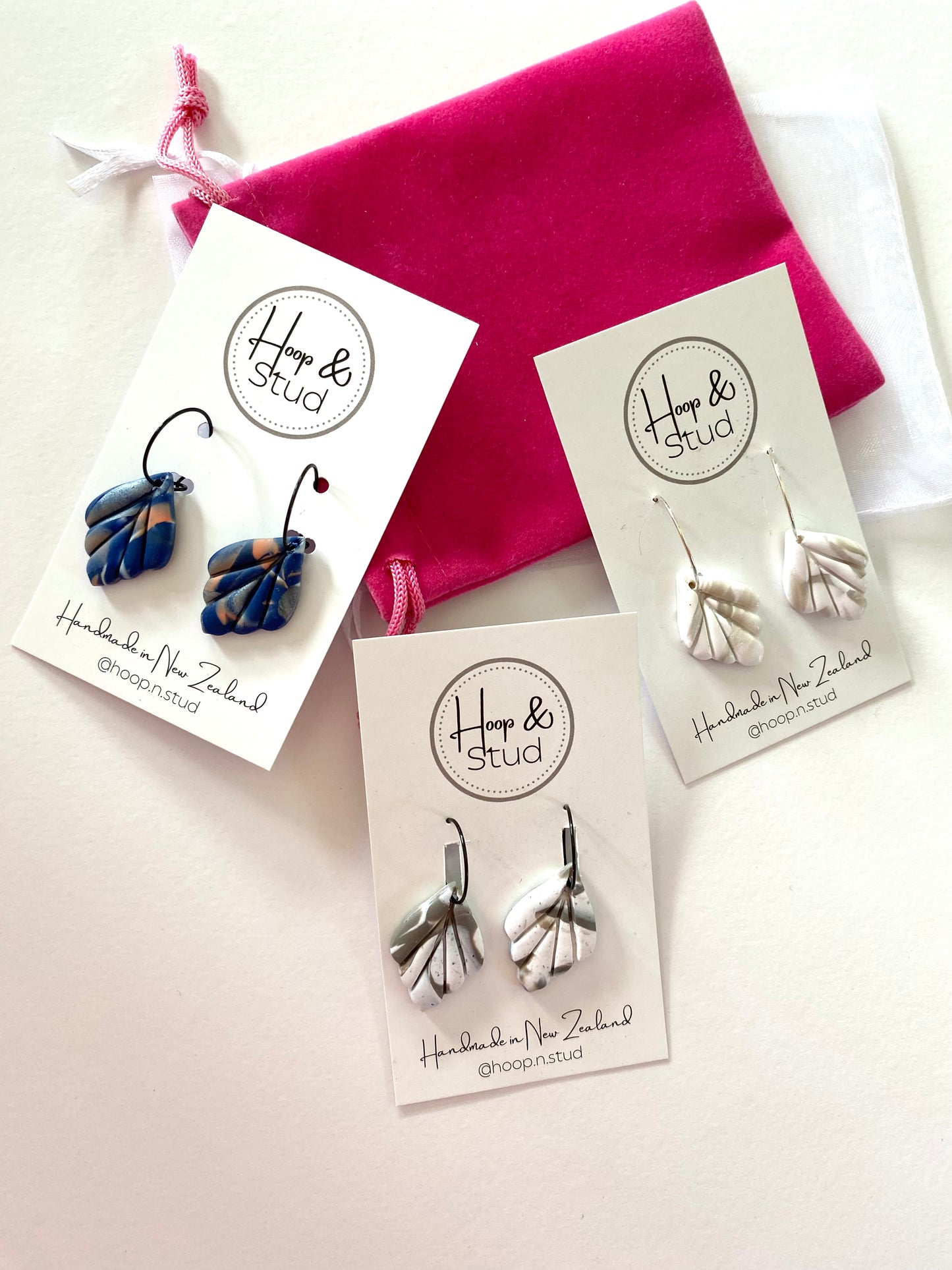 Petite leaf earrings