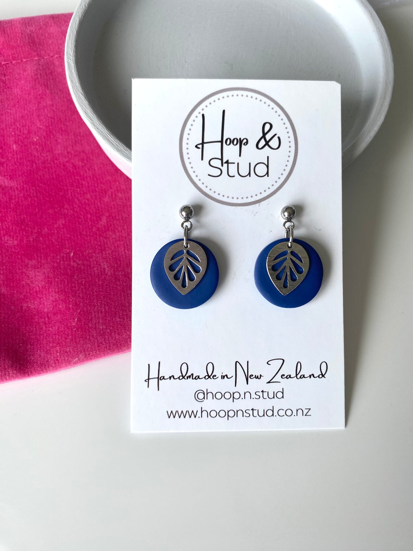 Petite leaf charm dangles