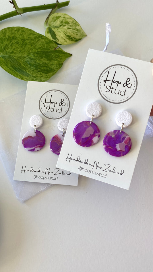 Marbled purple double drop